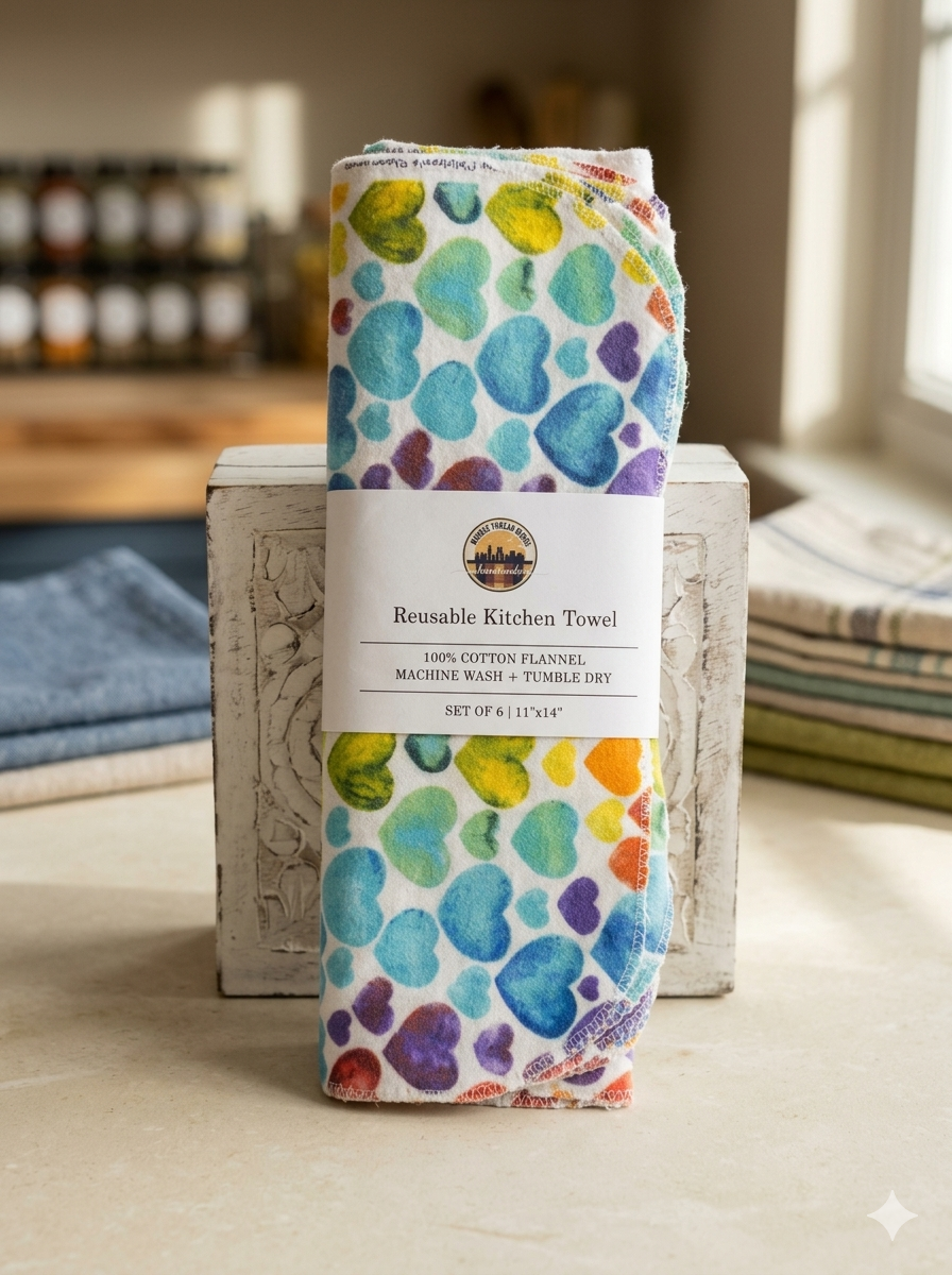 Reusable kitchen towel - pack of 6; 11x14