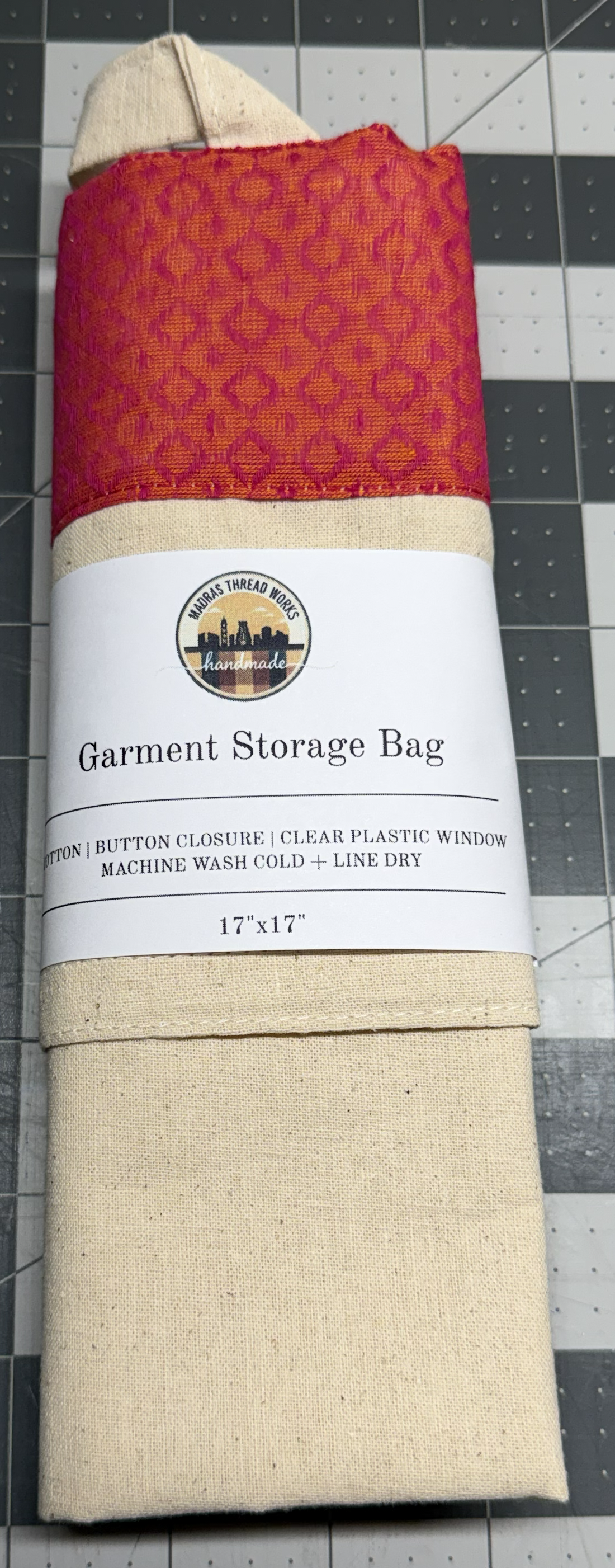 Garment Storage Bag with handle & view window