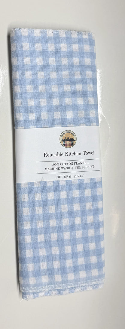 Reusable kitchen towel - pack of 6; 11x14